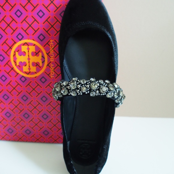 Tory Burch Crystal Ballet Flat S: 9 - Picture 6 of 9